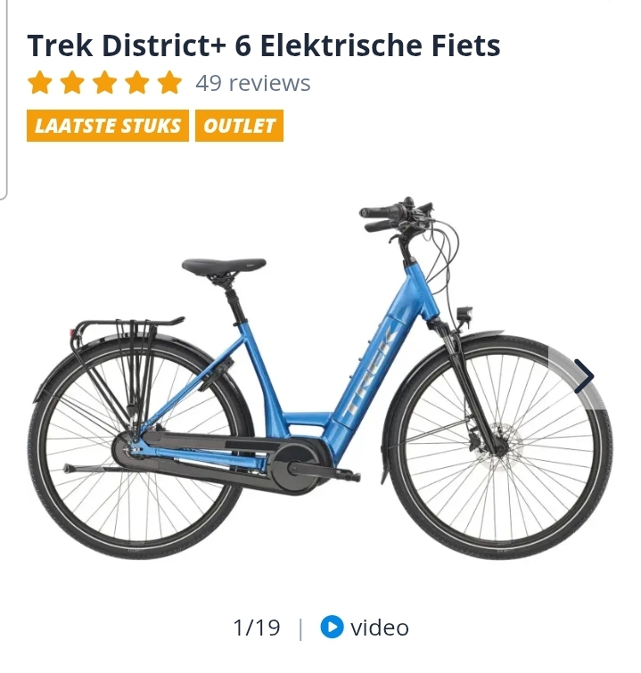 Trek District+ 6 Elektrische Fiets