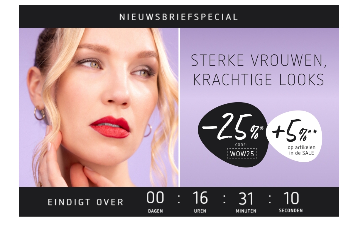 25% extra korting + 5% korting bij Parfumdreams