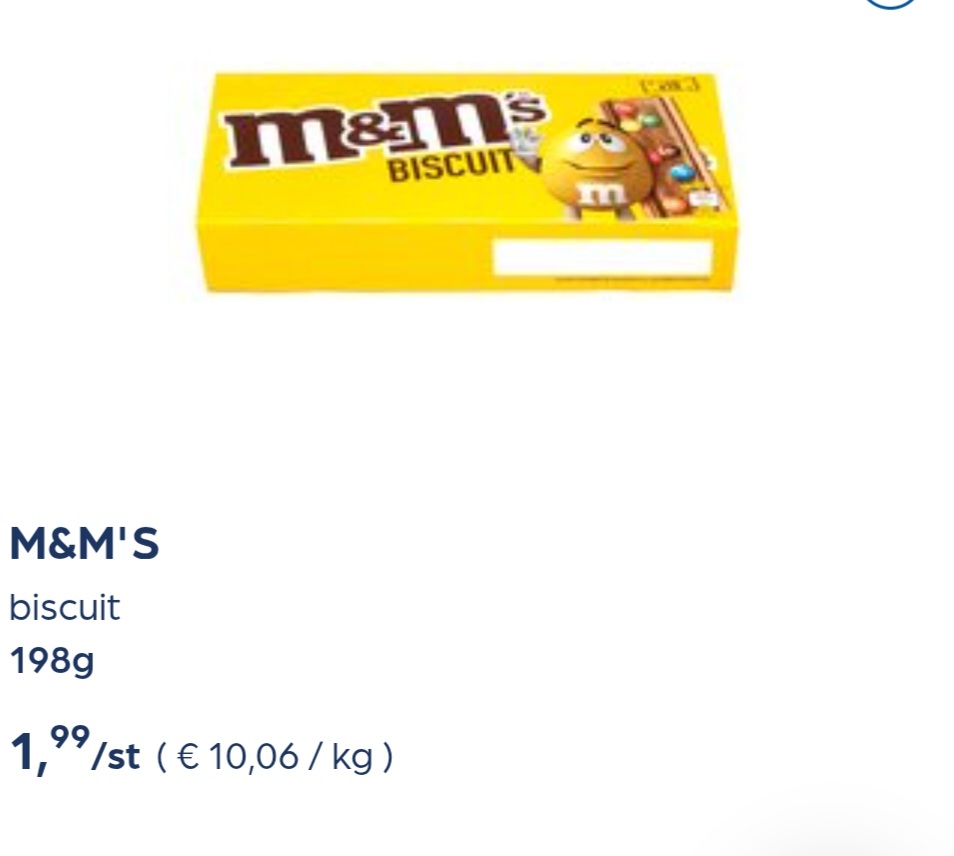 Collect&go M&M'S biscuit 198g