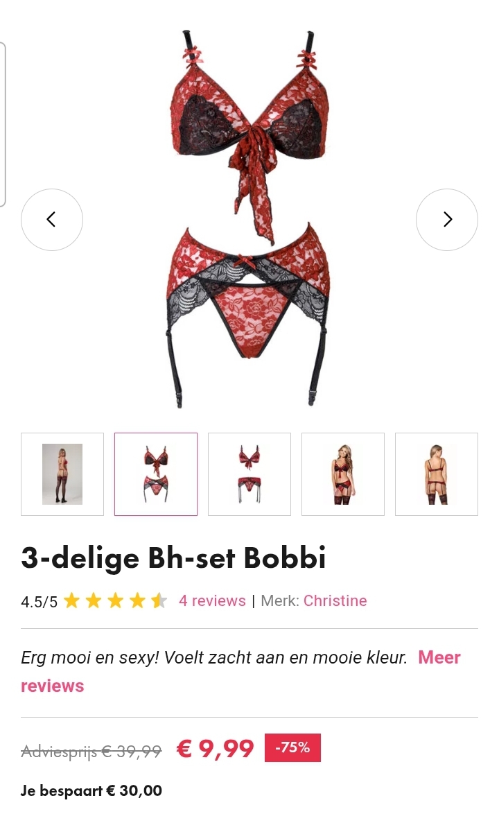 3-delige Bh-set Bobbi