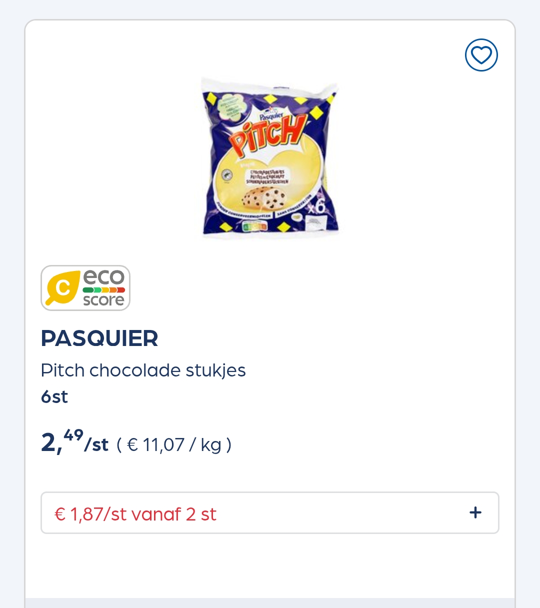 PASQUIER Pitch chocolade stukjes 6st Brioche met stukjes chocolade Colruyt