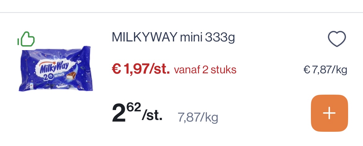 Milky way en mars mini