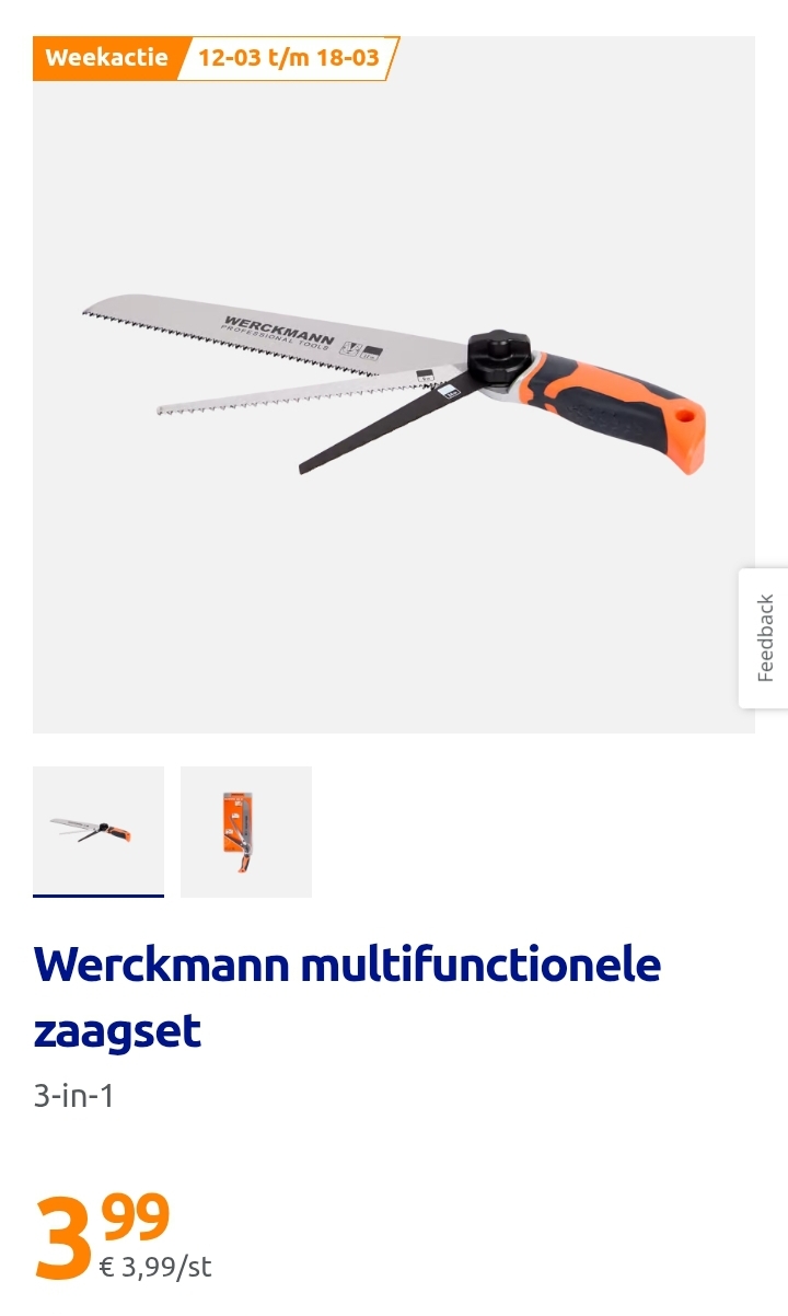 Werckmann multifunctionele zaagset 3-in-1