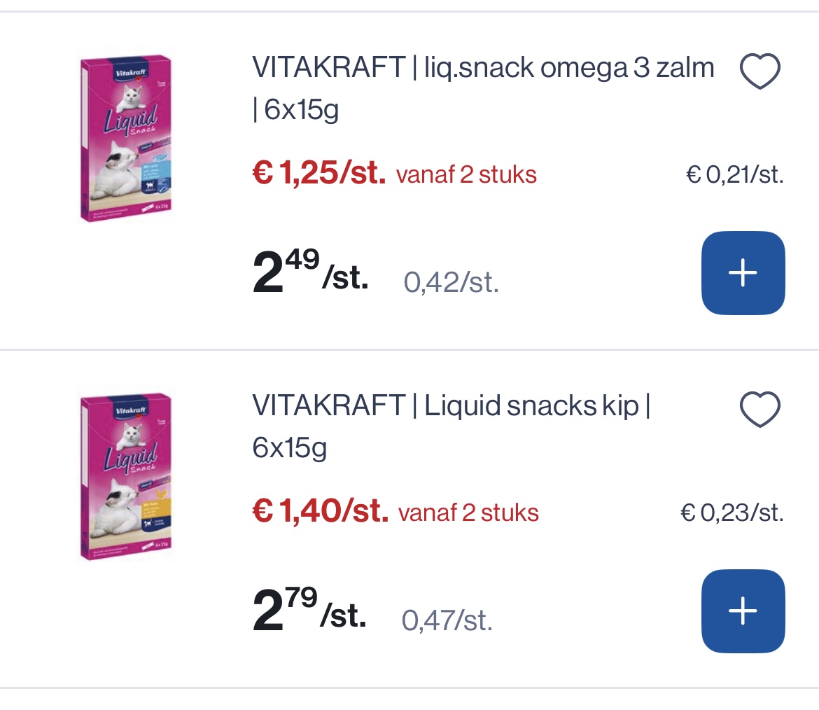 Vitakraft snacks 6x15 gram