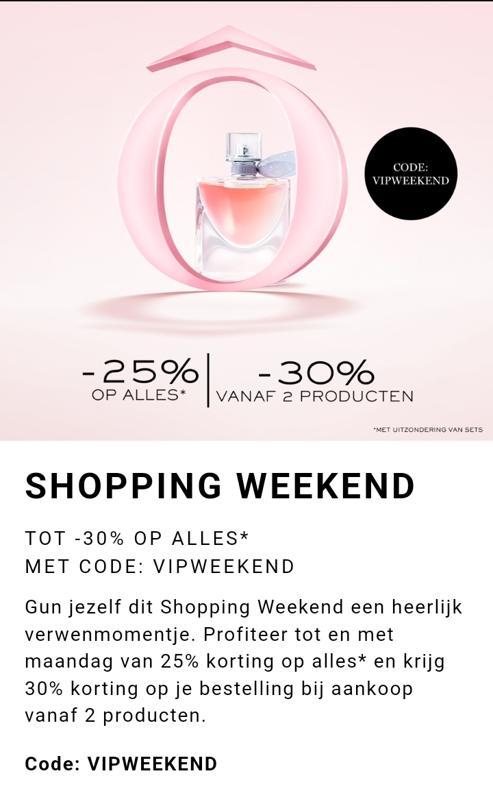 Lancome Shopping Weekend