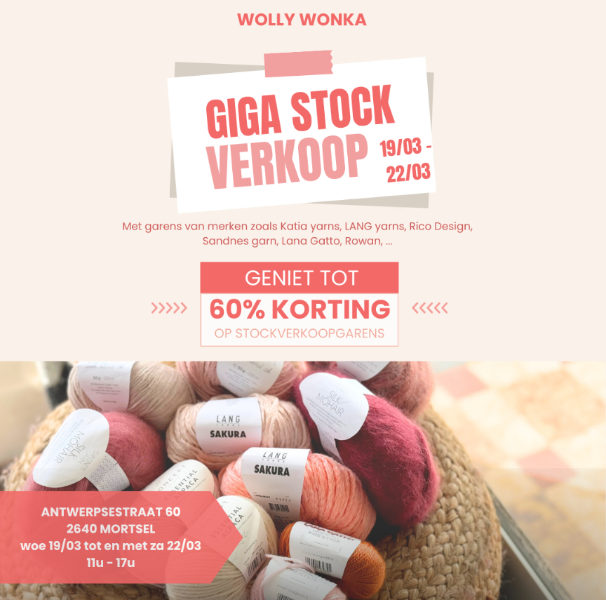 Stockverkoop 🧶 tot 60% korting op garen