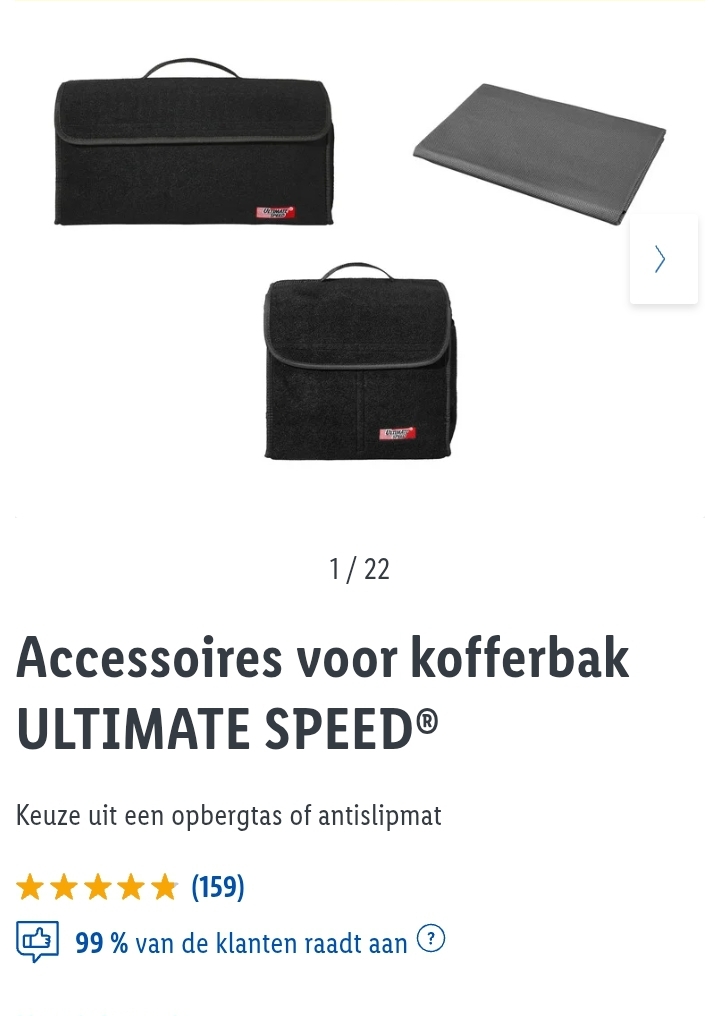 Accessoires voor kofferbak ULTIMATE SPEED®