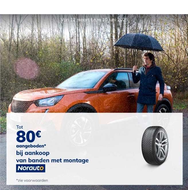 Promotie Norauto banden met montage