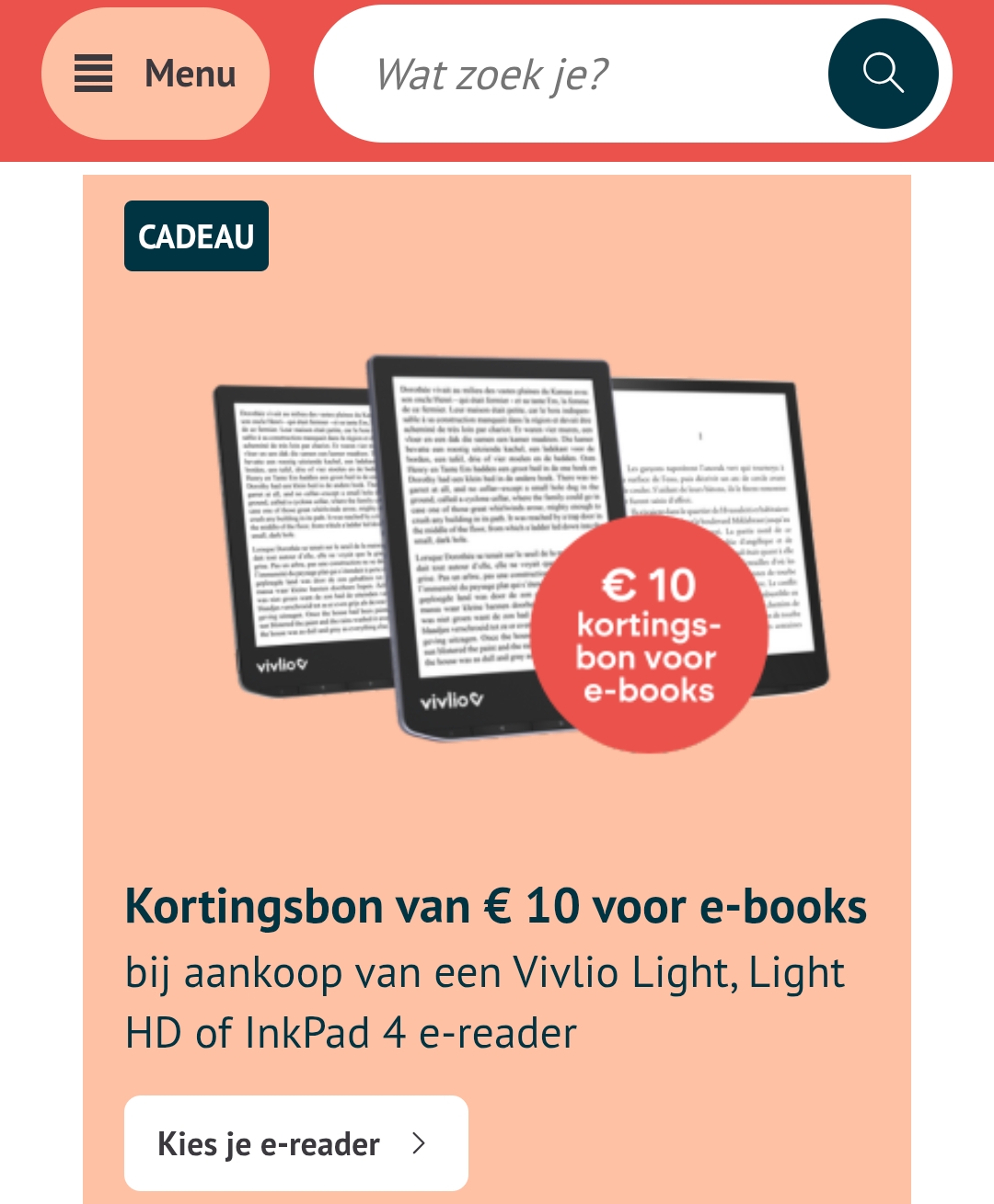 €10 kortingsbon voor e-books