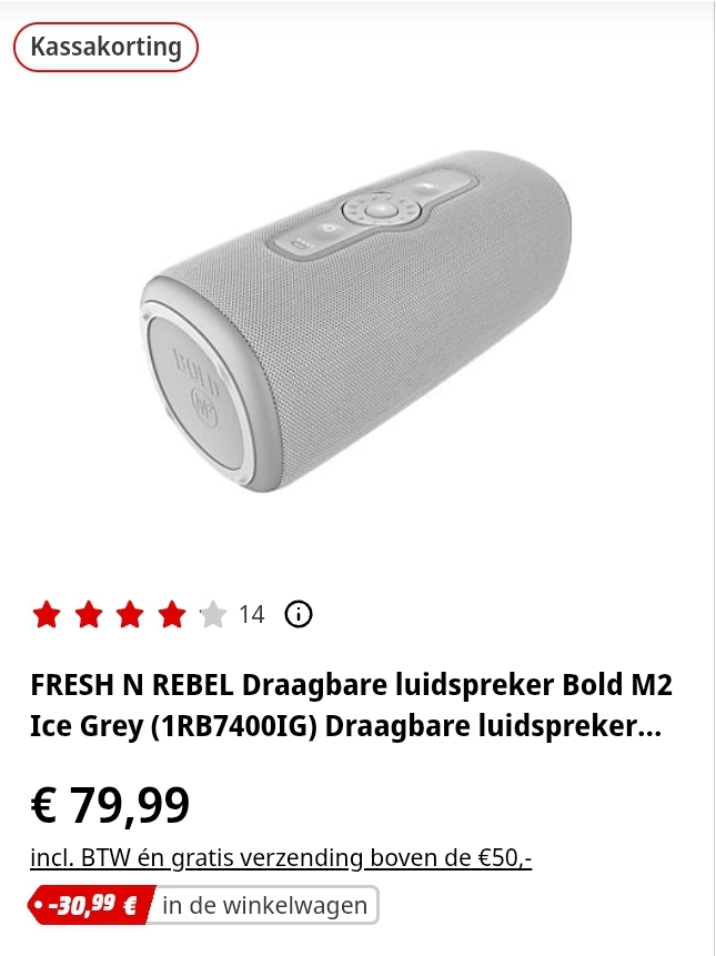 FRESH N REBEL Bold M2 Ice Grey