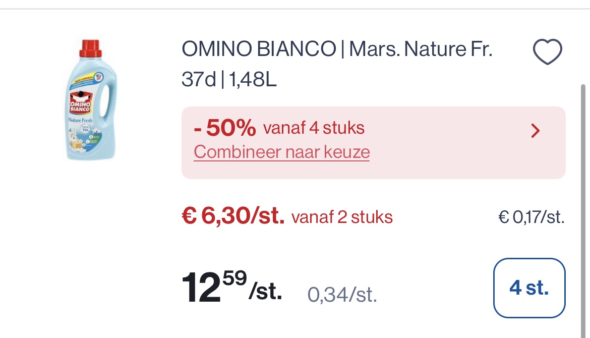 Dubbele korting op Omino Bianco