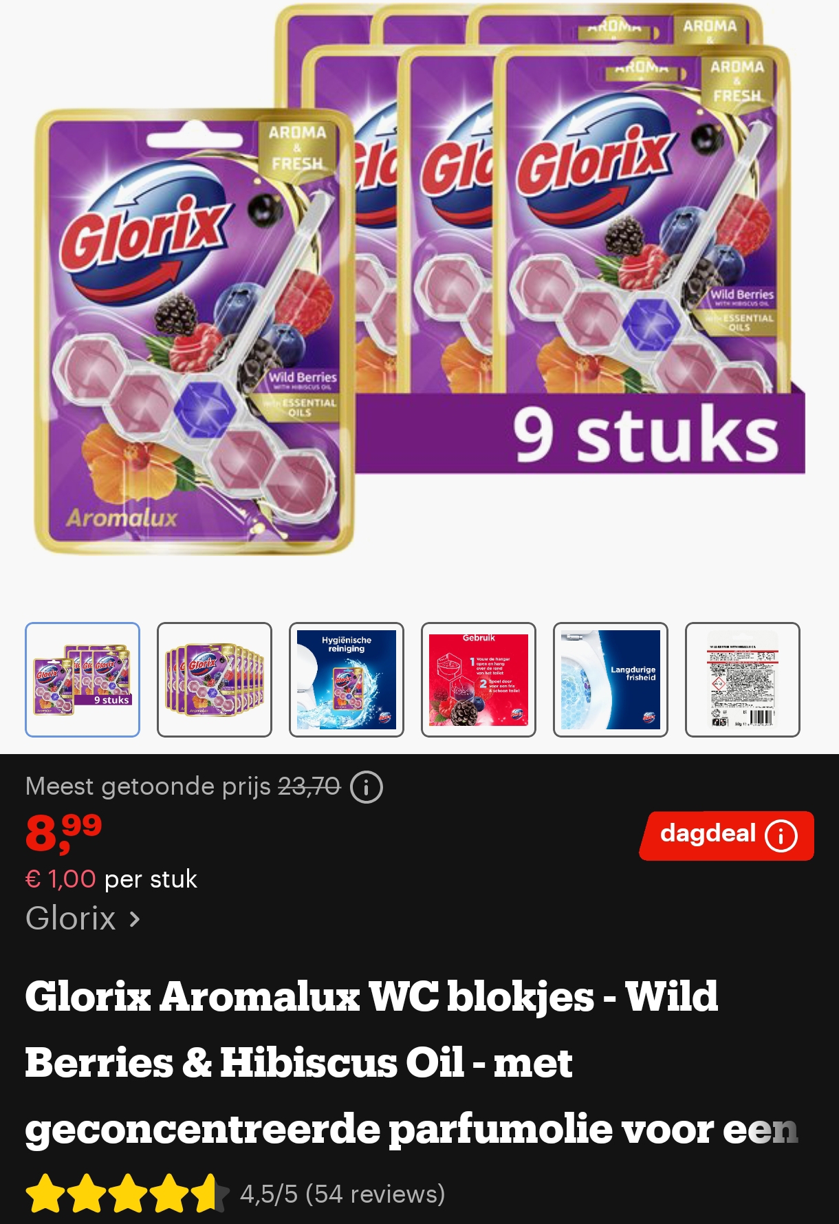 Glorix toiletblokken aan 0,99€ per stuk! 😱