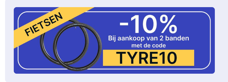 10% korting op nieuwe banden bij Decathlon