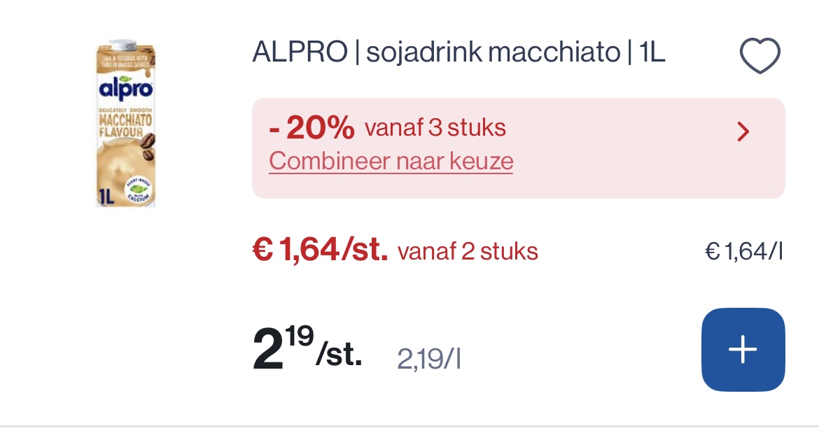 Alpro sojadrink macchiato 1L