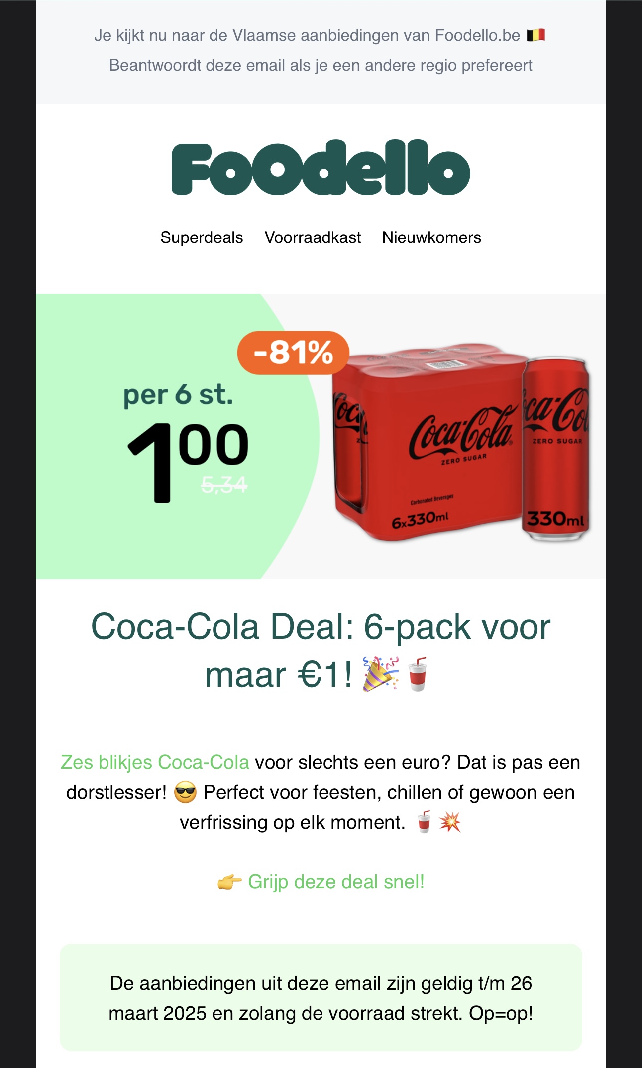 Foodello coca cola, duyvis en haribo kindermix snoepjes