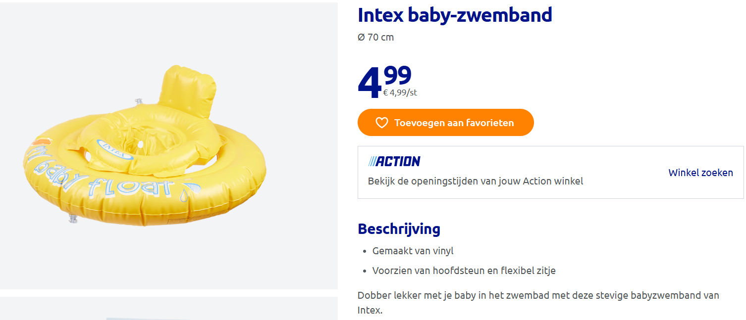 Zwemband voor baby 👶 €4,99
