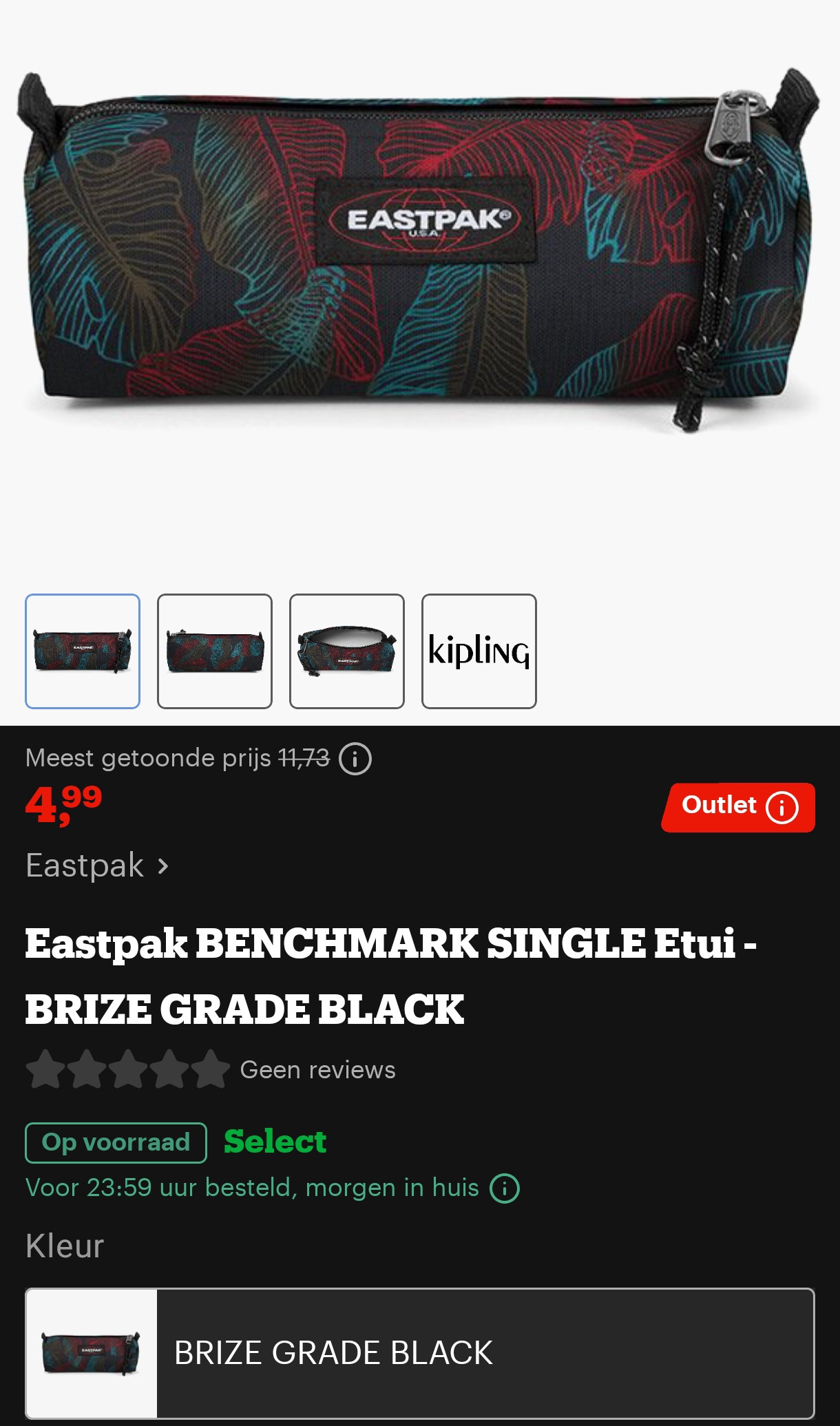 Eastpak pennenzak vanaf 4,99€!