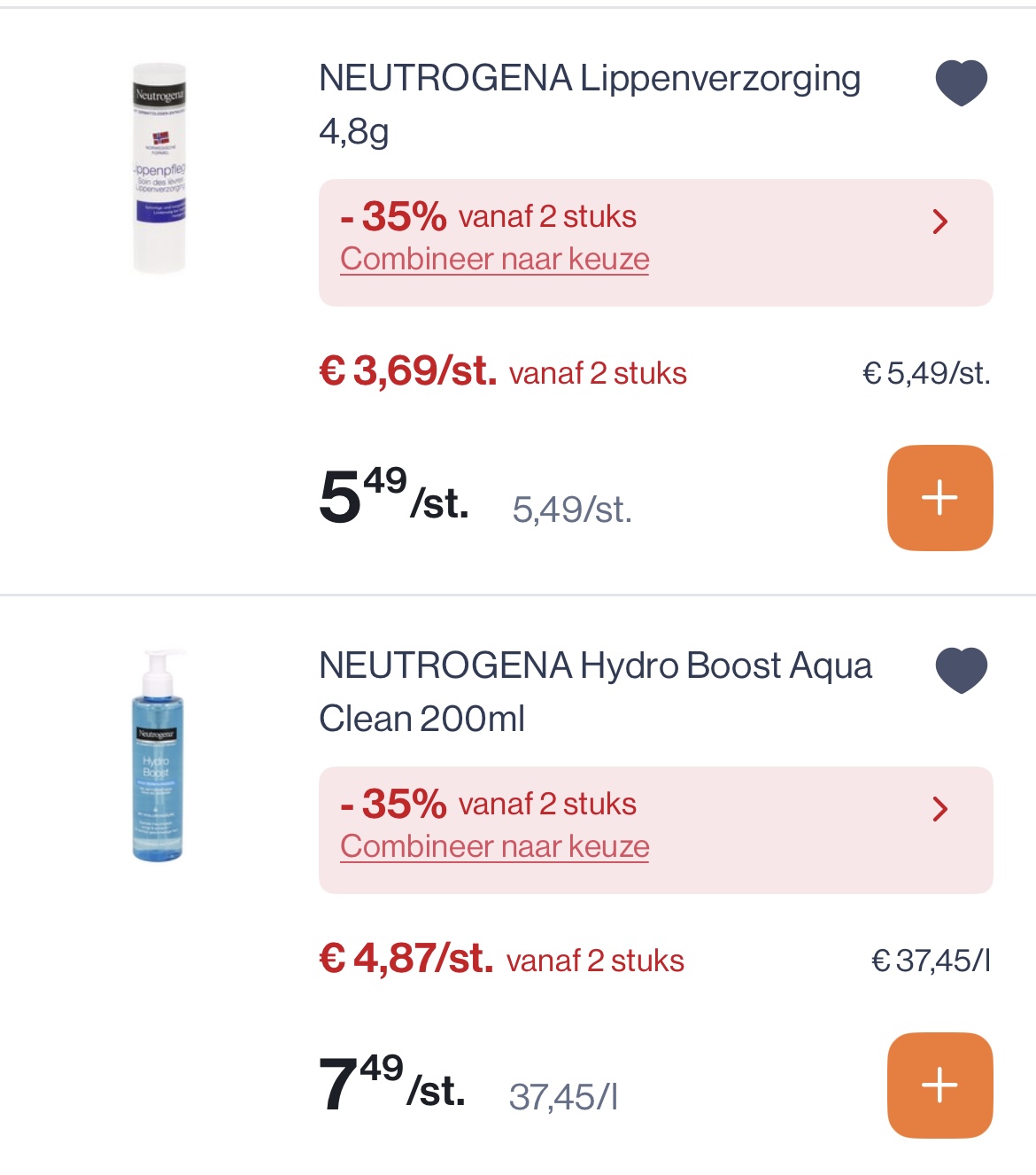 Neutrogena dubbel korting