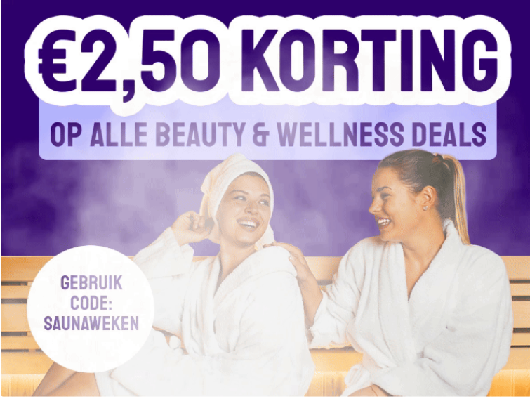 € 2,50 éxtra korting op alle sauna's 🧖‍♀️