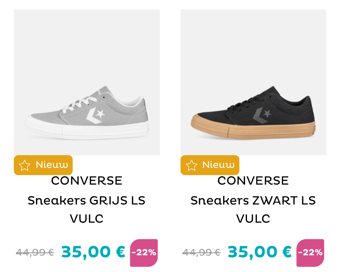 Converse sneakers korting
