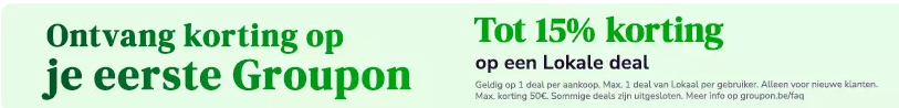 Tot 15% korting op een lokale deal bij Groupon