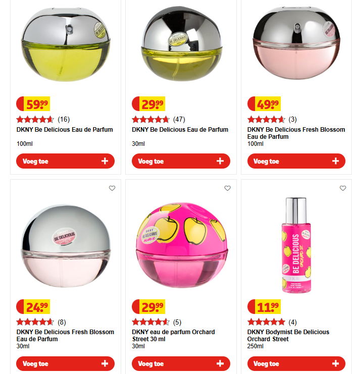 Super voordeel op Parfums bij Kruidvat ✨ DKNY, Hugo Bos, ...