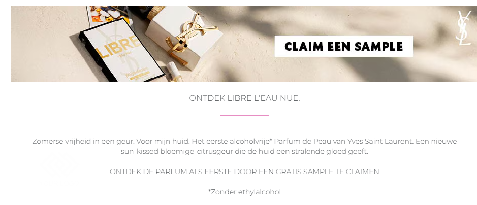 Gratis staaltje YSL 'Libre l'eau nue' ✨