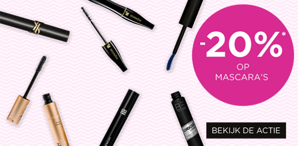 20% korting op alle mascara's bij Ici Paris XL 👀