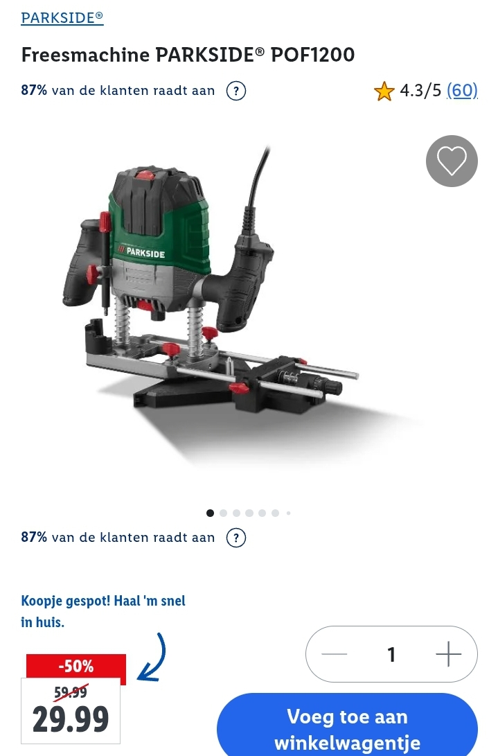 Freesmachine PARKSIDE® POF1200