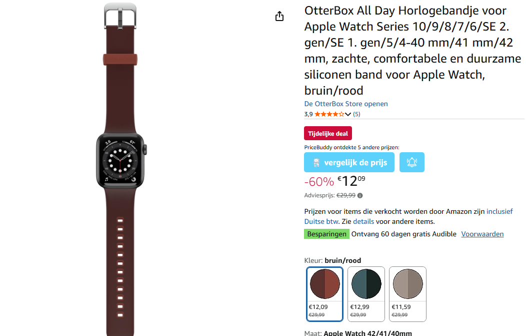 OtterBox All Day Horlogebandje voor Apple Watch
