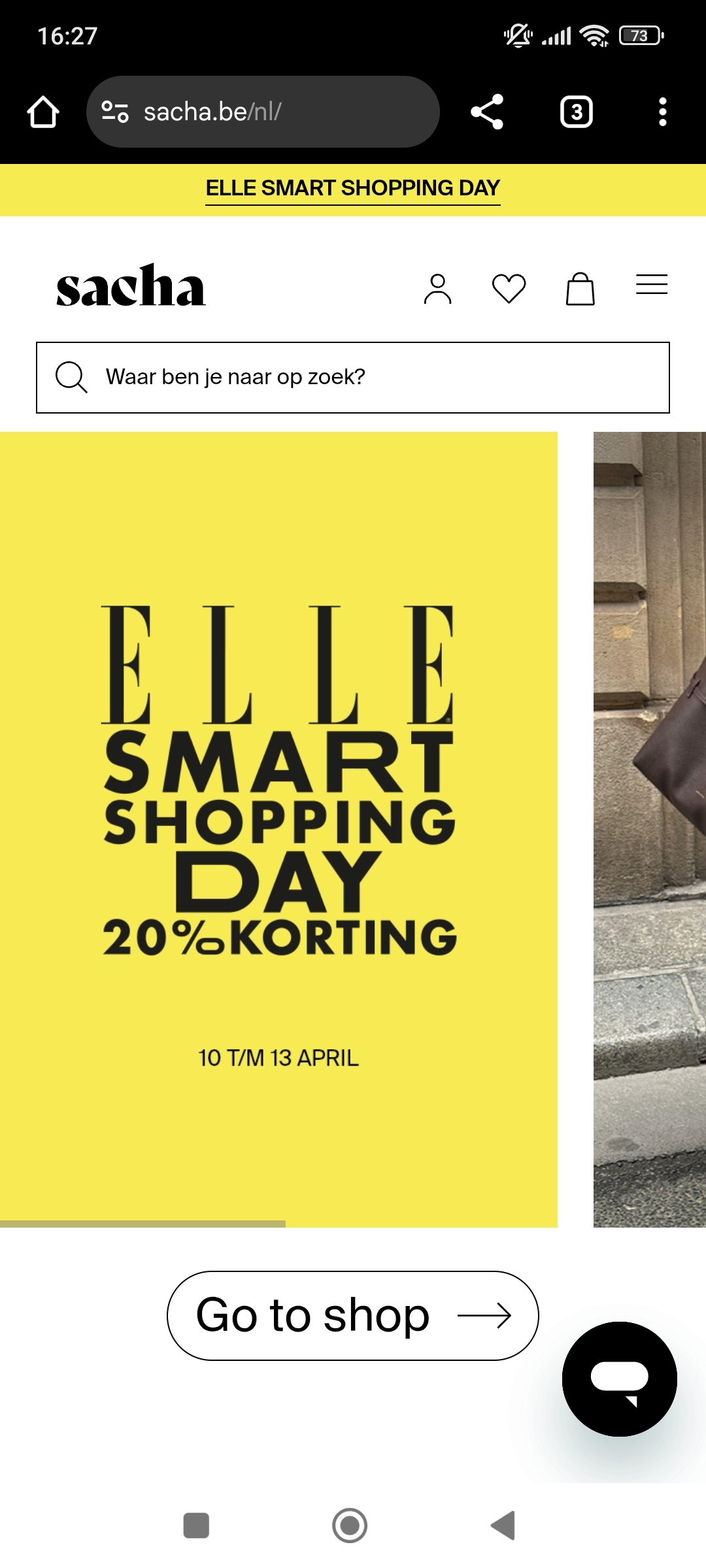 10% korting bij sacha