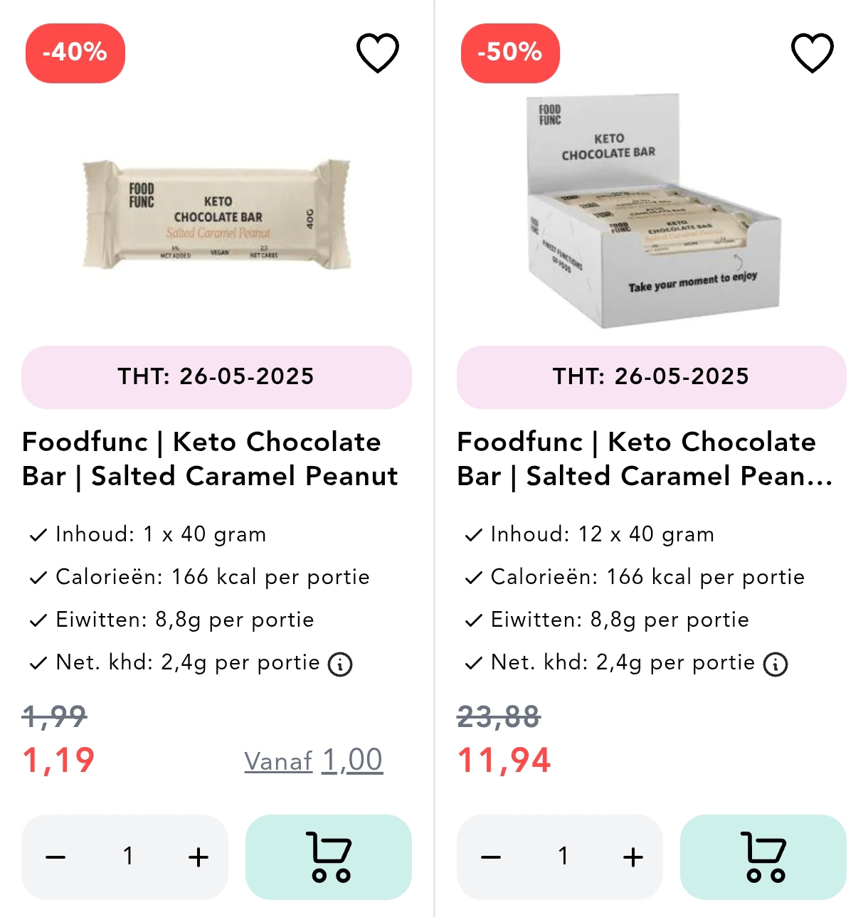 Tot wel 66% korting bij Dieetwebshop