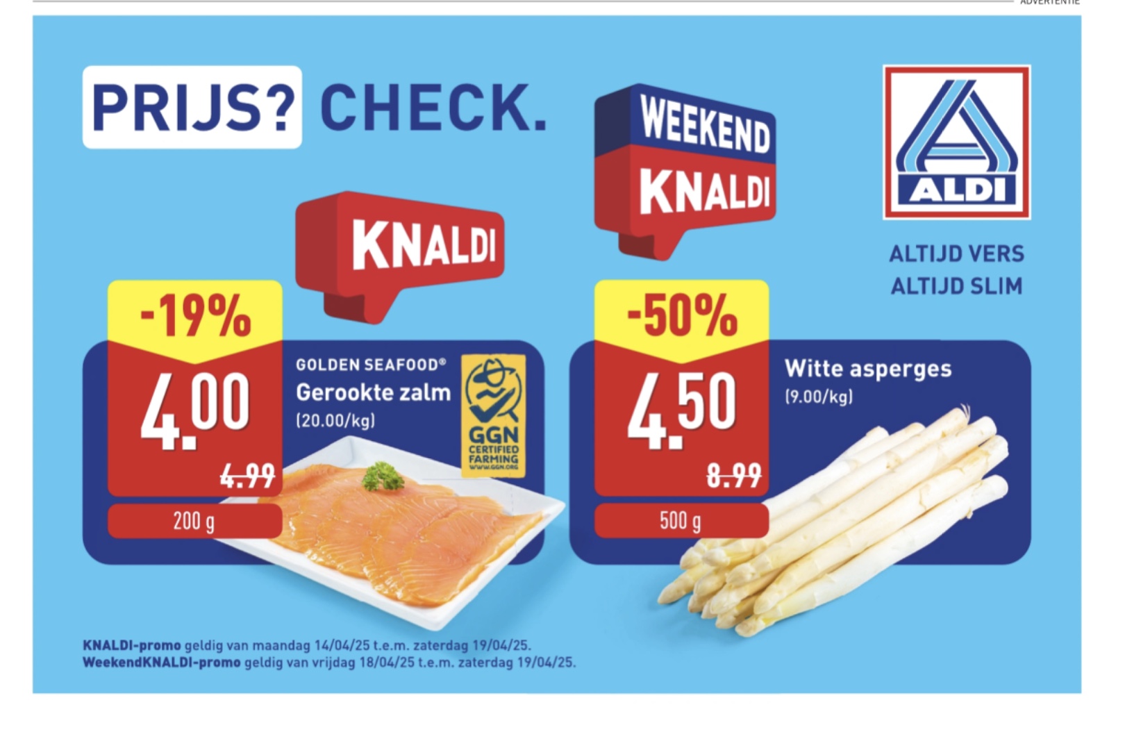 Witte asperges, gerookte zalm
