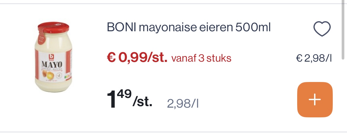 Bosto saus ratatouille 410 gram -50% en mayonaise