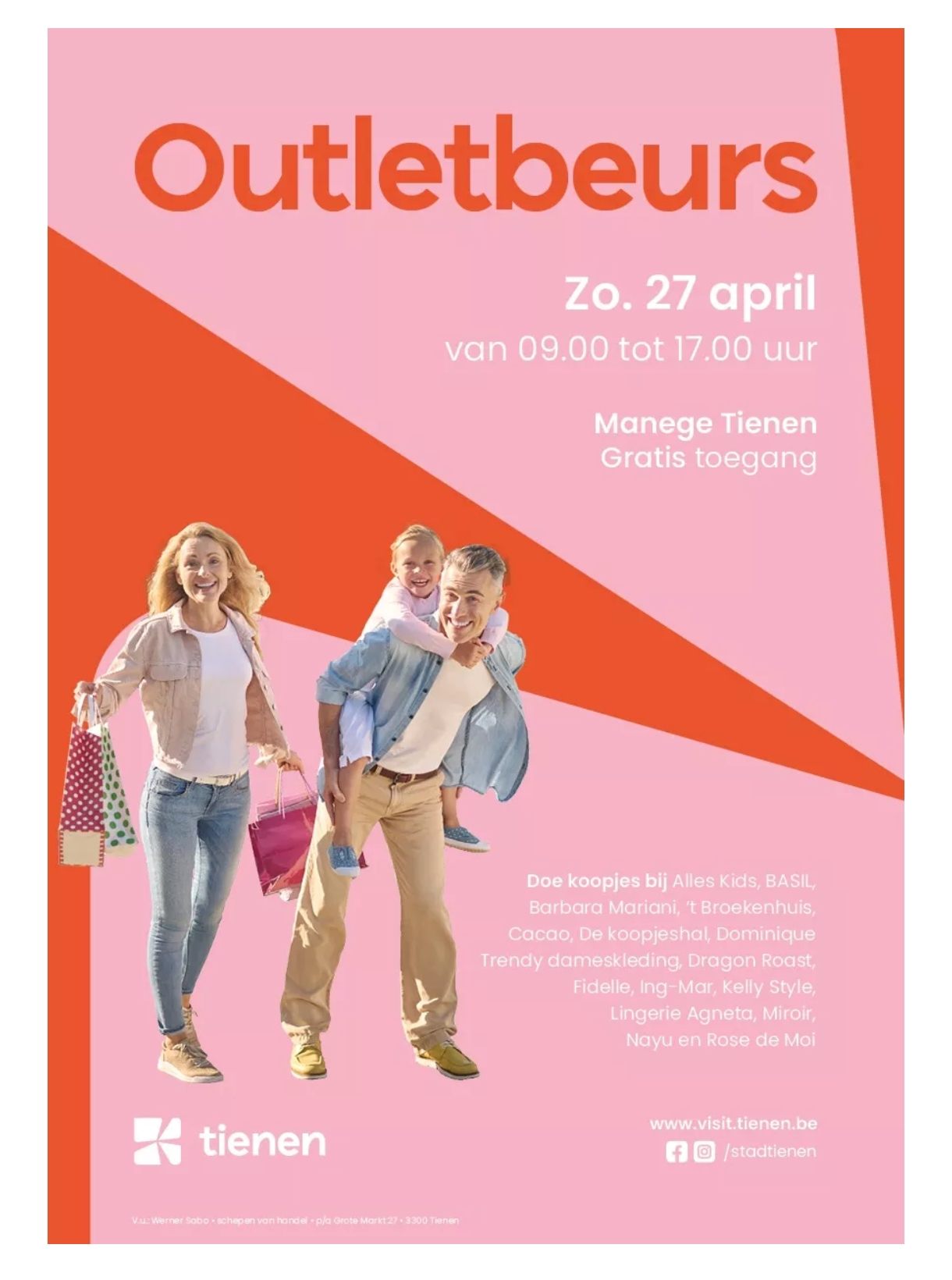 Outlet kleding in Tienen op 27 april