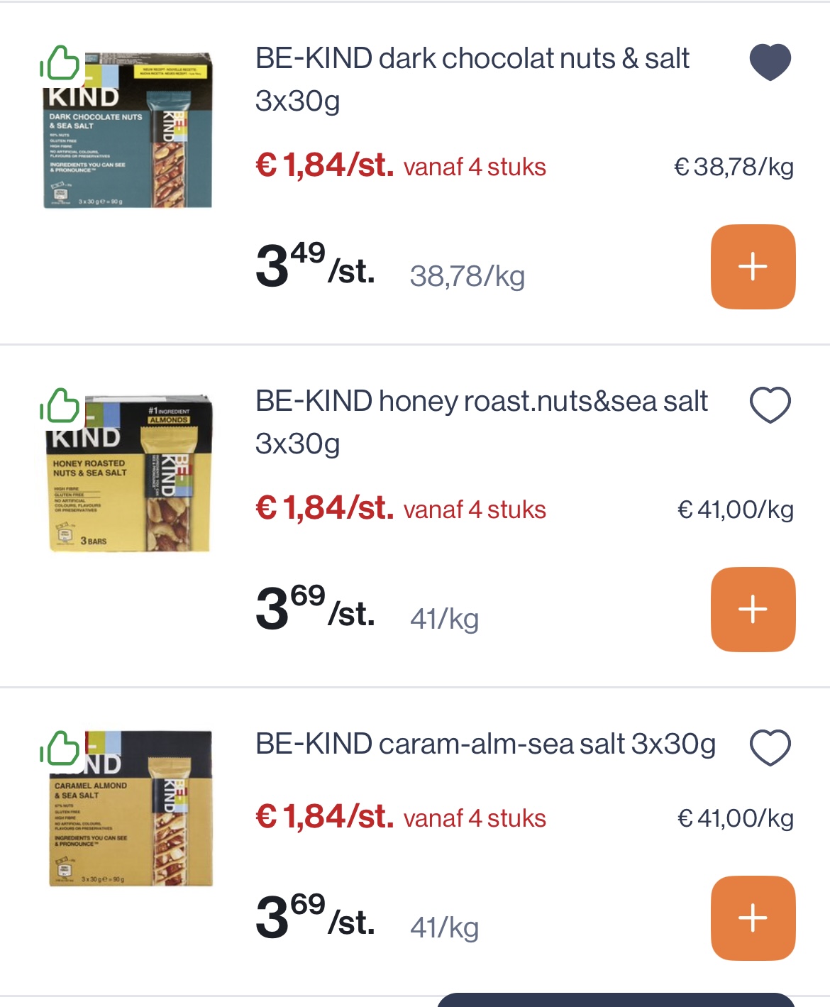 BE KIND en Kellogs Graanrepen -50%