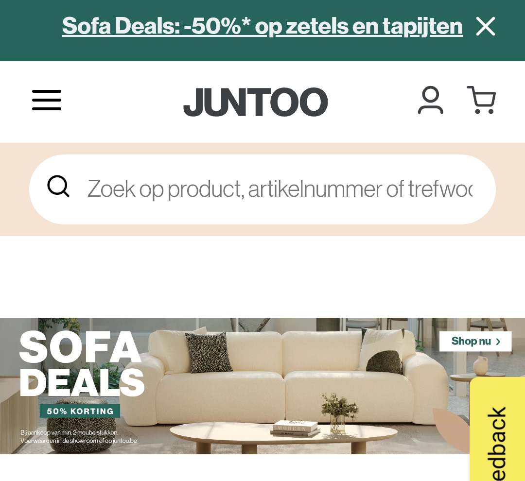 Nieuw interieur ideeën nodig? Ga naar Juntoo nu sofa deals 50%