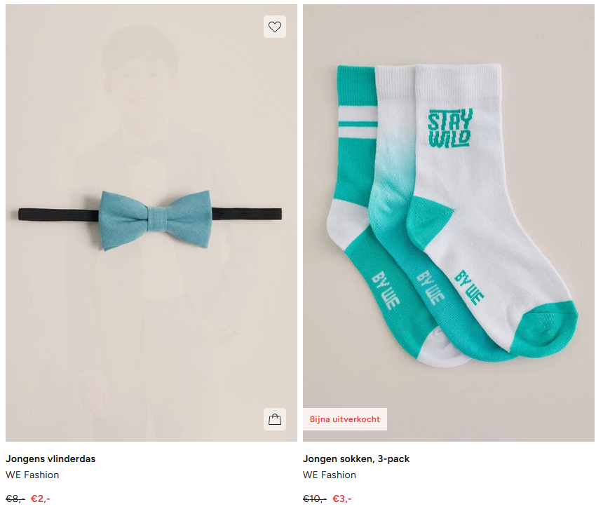 Tot 75% korting bij WE mid season sale