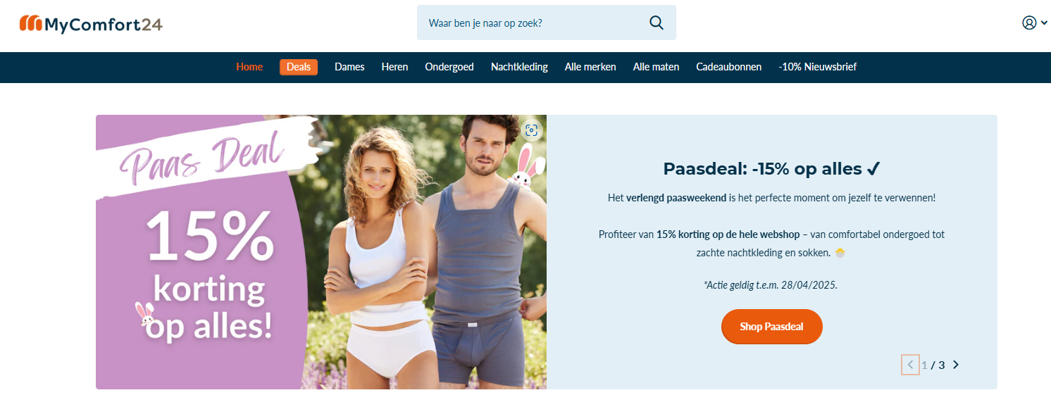 mycomfort24: 15% korting