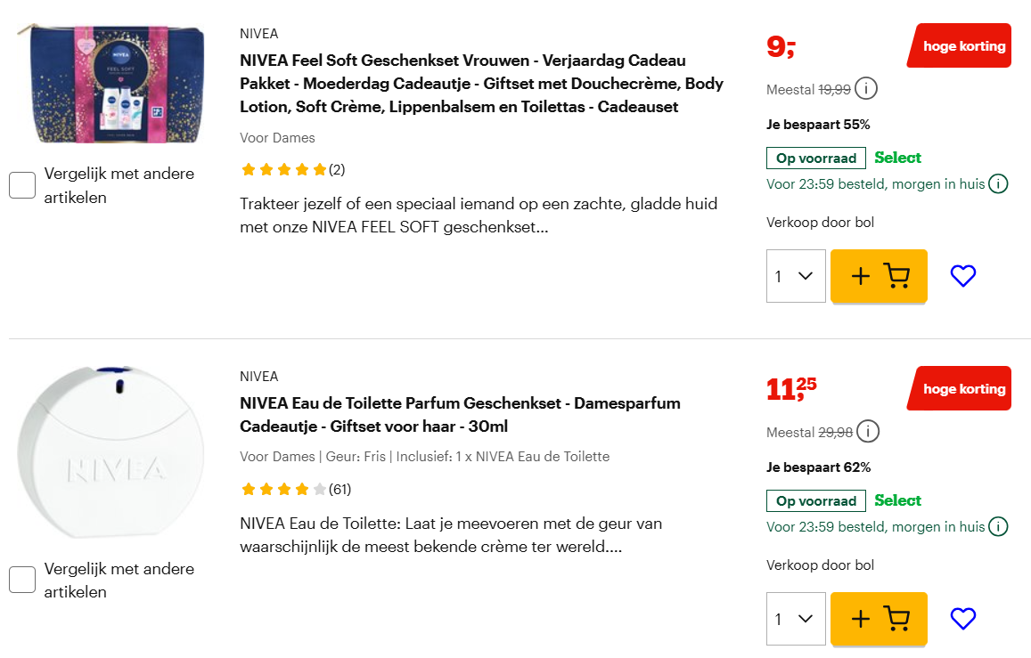 -55% NIVEA giftsets ✨ bij Bol