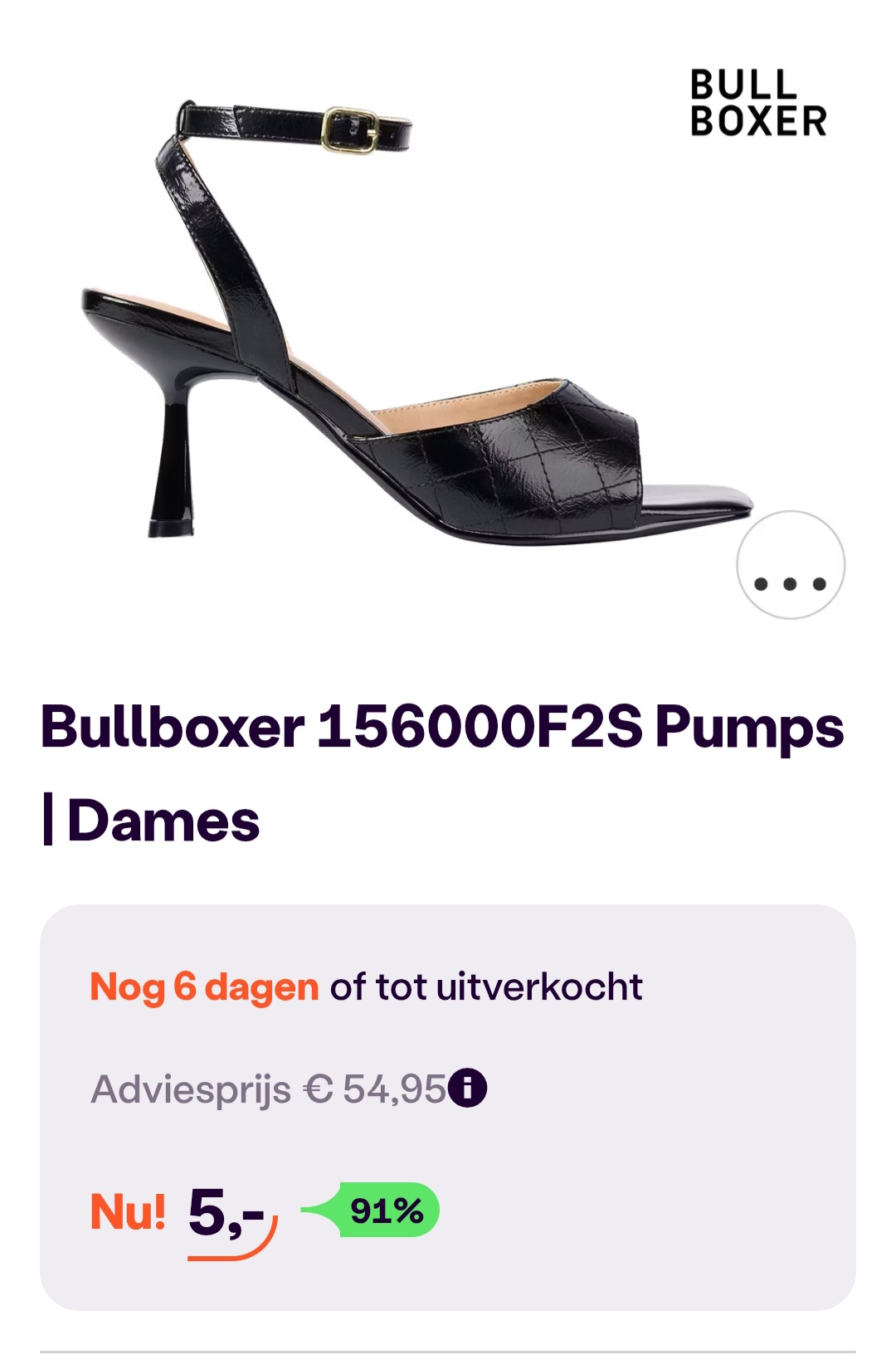 Bullboxer pumps enkel maat 40 en 41 -91% bij ibood.com