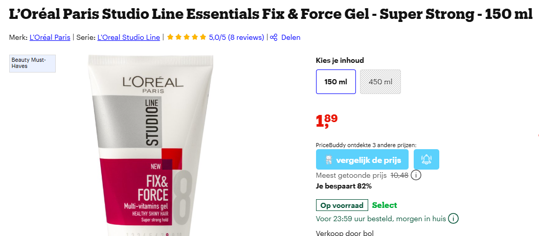 L'Oréal Paris Fix en Force gel (150 ml)