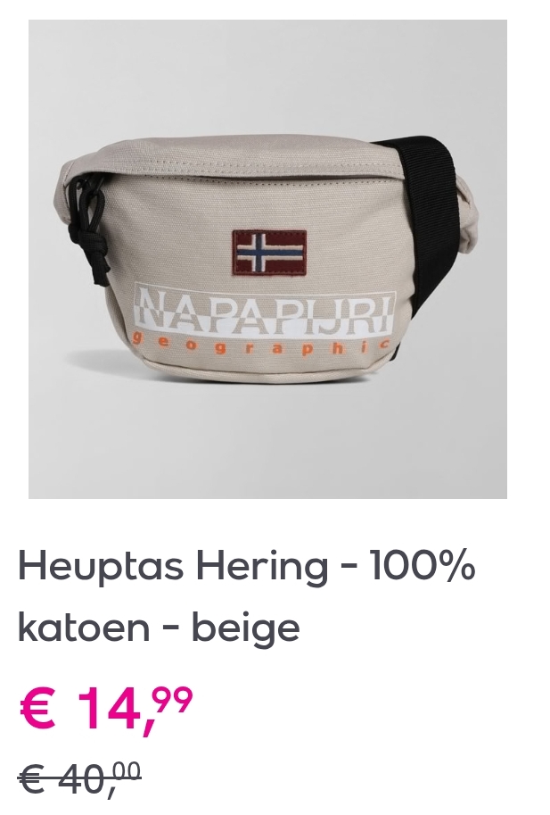 Tot 65% korting op Napapijri kleding en accessoires