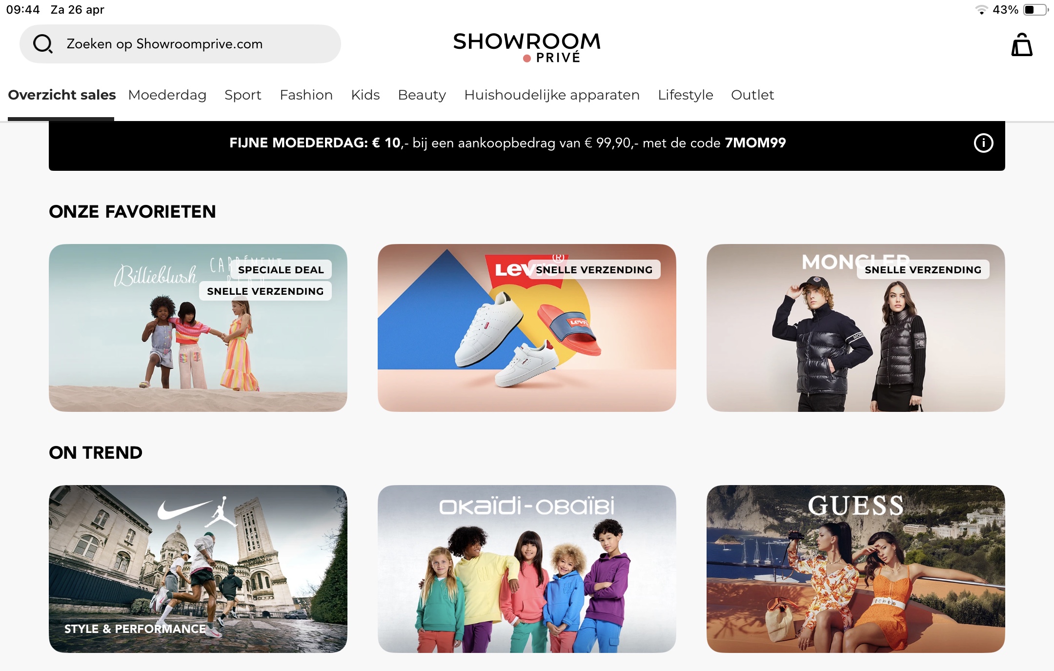 Showroomprive moederdag