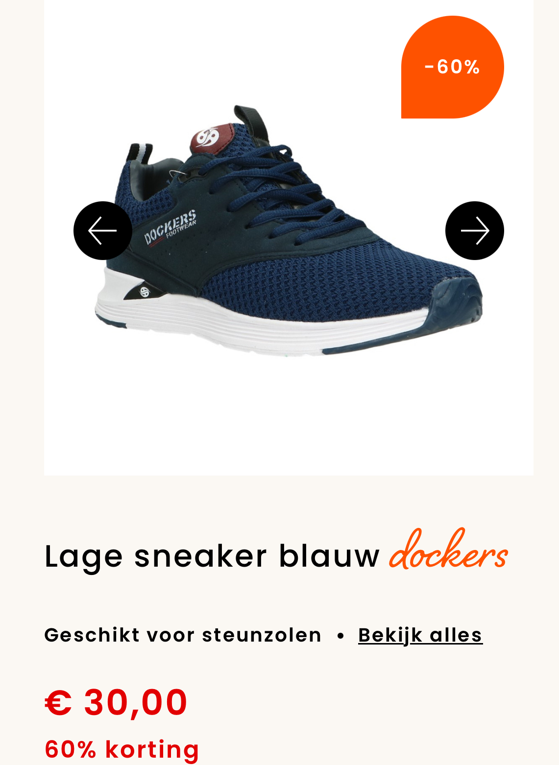 Dockers heren sneakers maat 43