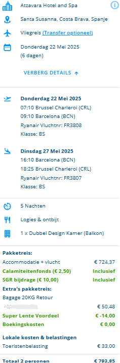 Straffe last minute naar Spanje voor € 396,93 p.p. 😱