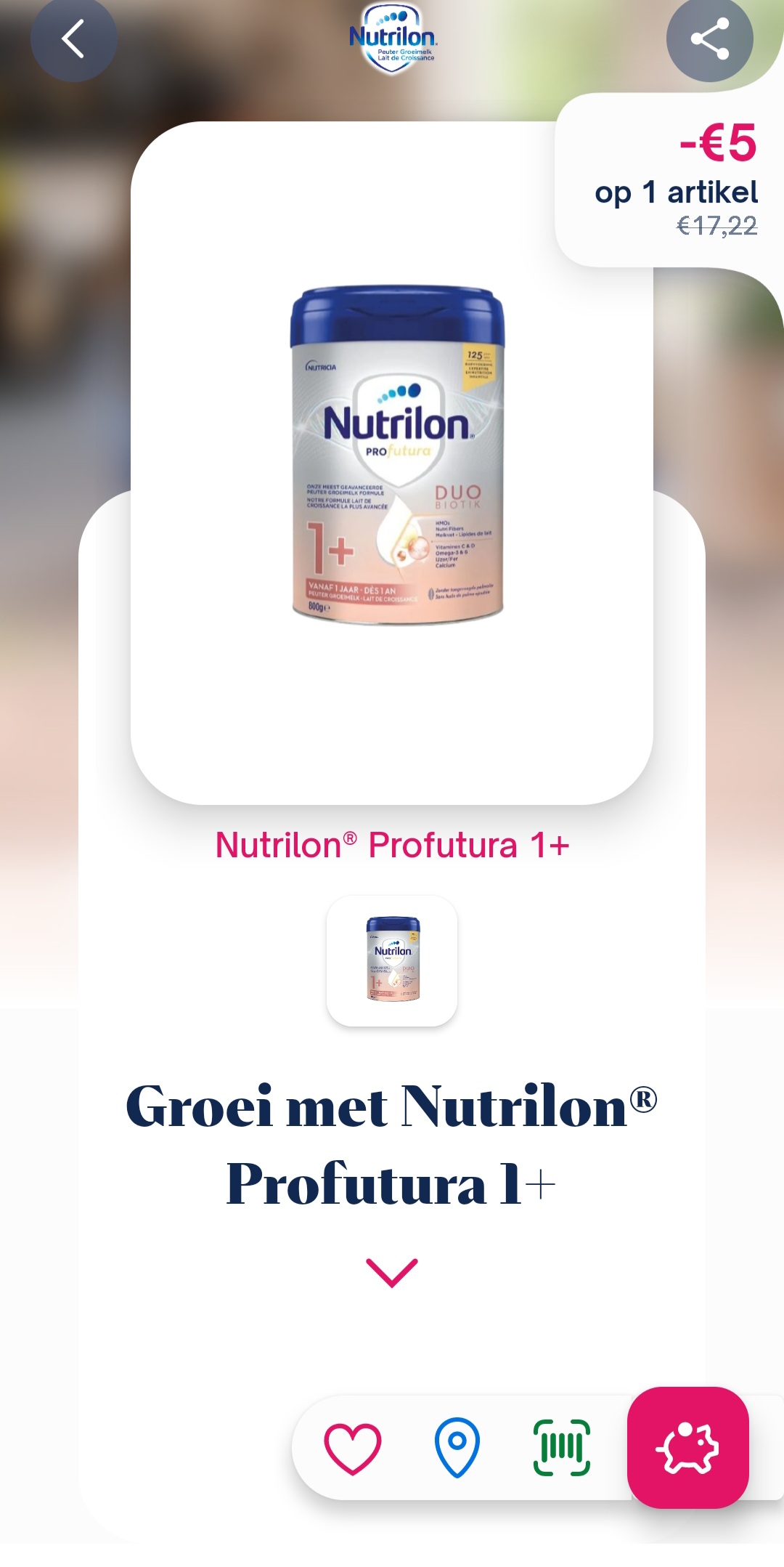 Shopmium -€5 nutrilon