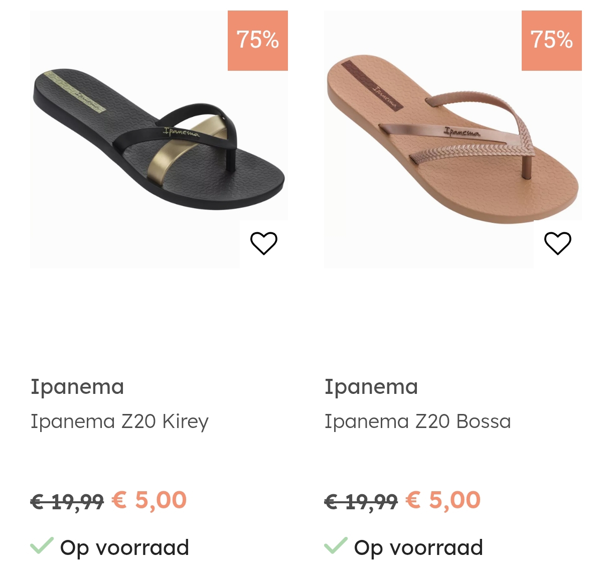Teenslippers aan 5€ bij multi bazar