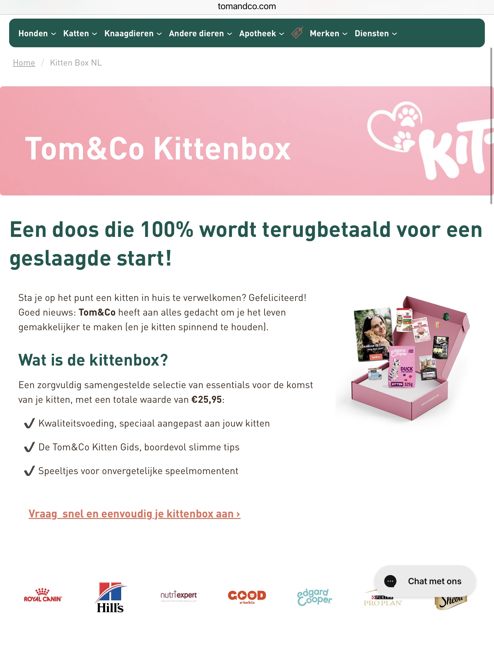 Tom&co kittenbox