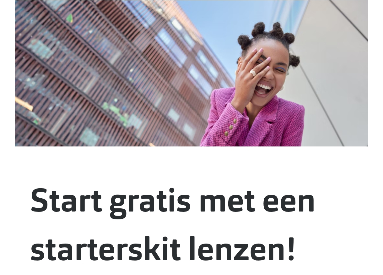 Gratis lenzenkit bij oogmeting Pearle